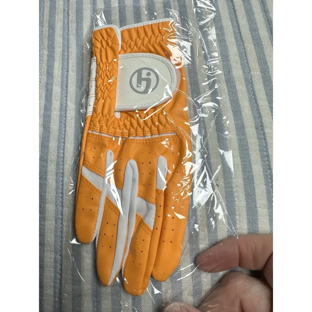 HJ‎ Glove Gripper Ladies Golf Glove Medium Right Hand Mango Orange Microfiber